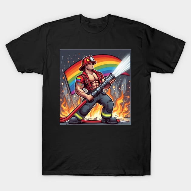 Fire fighter 3.0 T-Shirt by Out of the world